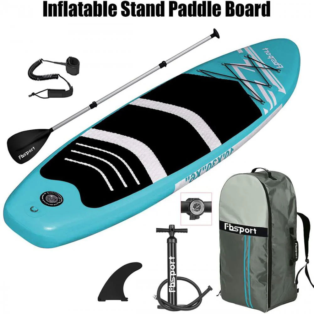 FBSPORT Inflatable Stand Up Paddle Board 11ft x 33in x 6in With SUP Accessories