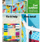 Bestway Kids Above Ground Pool With UPF 40+ Canopy, 244x51cm Steel Frame