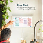 Skylight 15-Inch Digital Wall Planner And Family Chore Board - Interactive 2025 Calendar Display