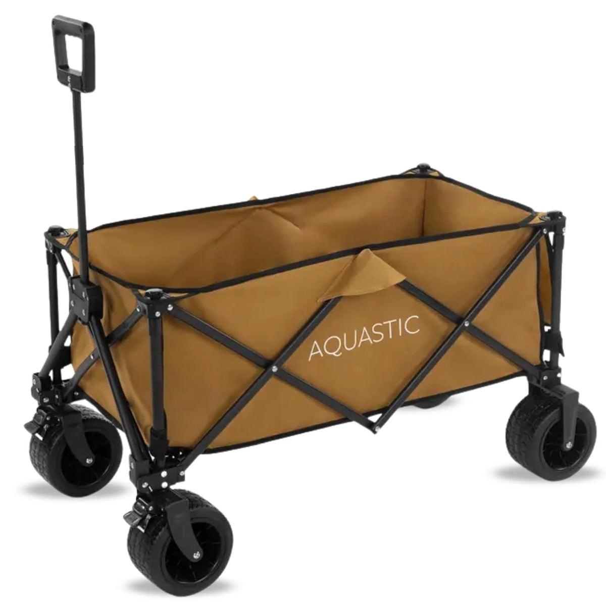AQUASTIC Folding Transport Cart, 127 Litres, Olive - CARO