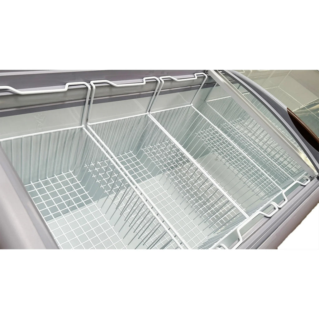 Commercial Chest Freezer, 14.5 Cu. Ft., 72 in Curved Glass Lid