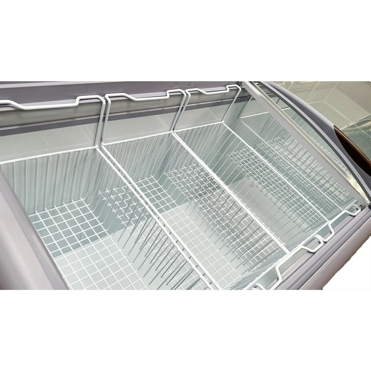 Commercial Chest Freezer, 14.5 Cu. Ft., 72 in Curved Glass Lid