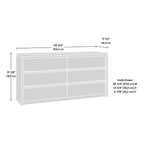 Better Homes and Gardens Montclair 6-Drawer Dresser, Vintage Walnut Finish