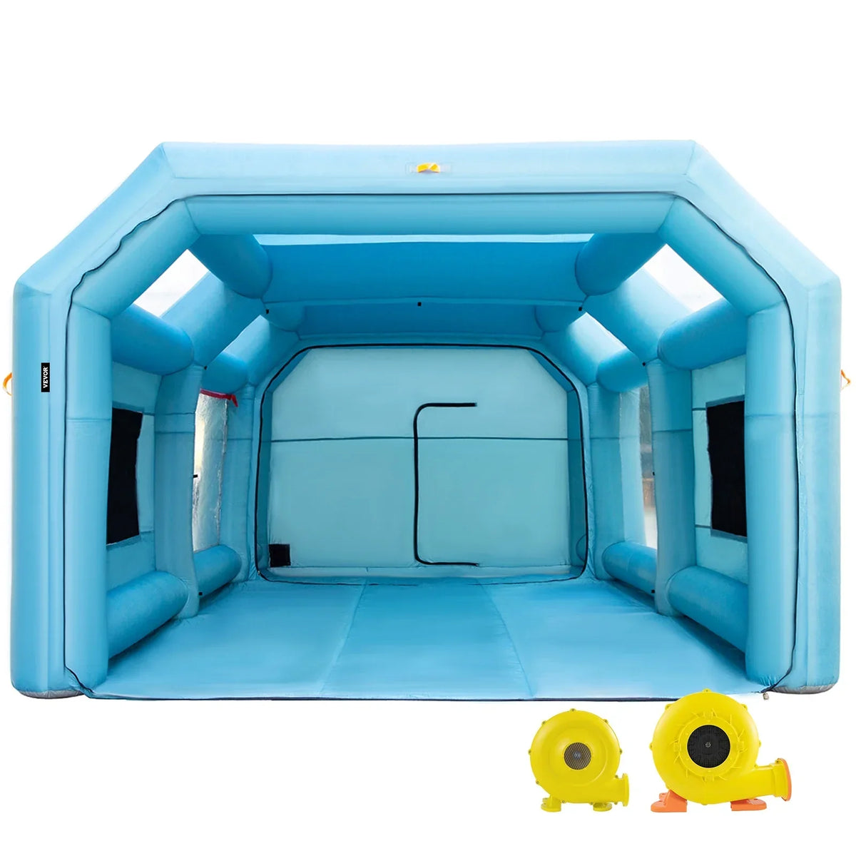 BENTISM Inflatable Car Paint Booth 26x15x10FT With Filter System And 2 Blowers