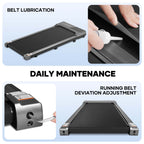 MaxKare Under Desk Treadmill Walking Pad, 2.25HP, 0.6-3.8MPH, 265 lbs Capacity