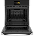 GE APPLIANCES Single Wall Electric Oven, Black Stainless Steel - PKS7000SNSS
