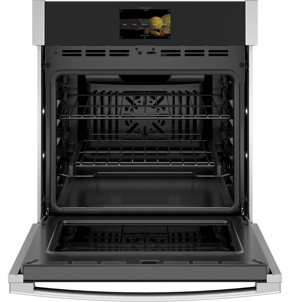 GE APPLIANCES Single Wall Electric Oven, Black Stainless Steel - PKS7000SNSS