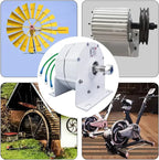Gearless Permanent Magnet Generator 12000W, 12V/24V/48V/120V/220V, 3 Phase