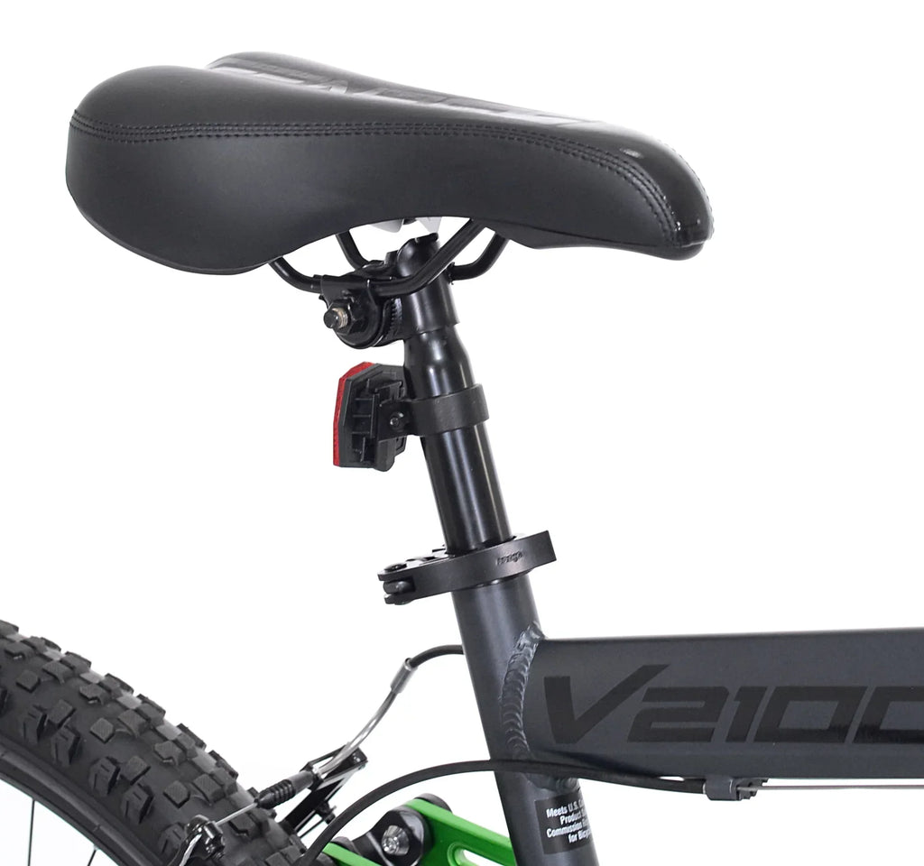 Genesis V2100 Men's Dual Suspension Mountain Bike, 26in, Slate Gray