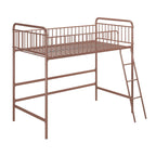Better Homes & Gardens Twin Metal Loft Bed, Rose Gold - Kelsey