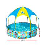 Bestway Kids Above Ground Pool With UPF 40+ Canopy, 244x51cm Steel Frame