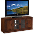Leick Home Solid Wood TV Stand For 65-Inch TVs With Leaded Glass - 80360