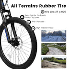 27.5 Inch Full Suspension Mountain Bike With Front And Rear Dual Shock Absorbers, Mechanical Disc Brakes, 21-Speed - A2760