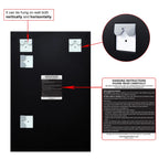 Frameless Beveled Prism Wall Mirror - Clear
