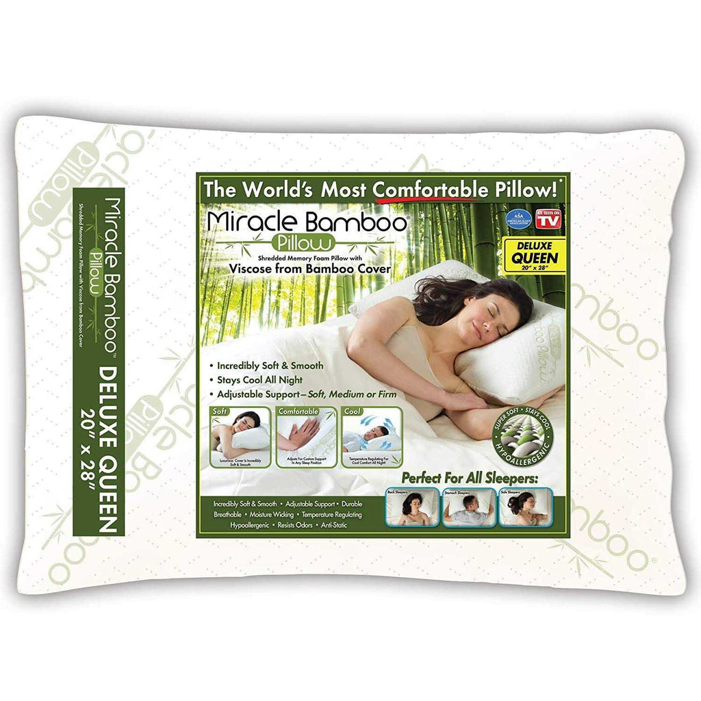 Miracle Bamboo Pillow - 28in L x 20in W