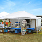 GVDV 10x10 ft Easy Pop Up Outdoor Canopy Tent - Blue