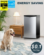 Upstreman 3.2 Cu.Ft. Single Door Mini Refrigerator With Freezer - BR321