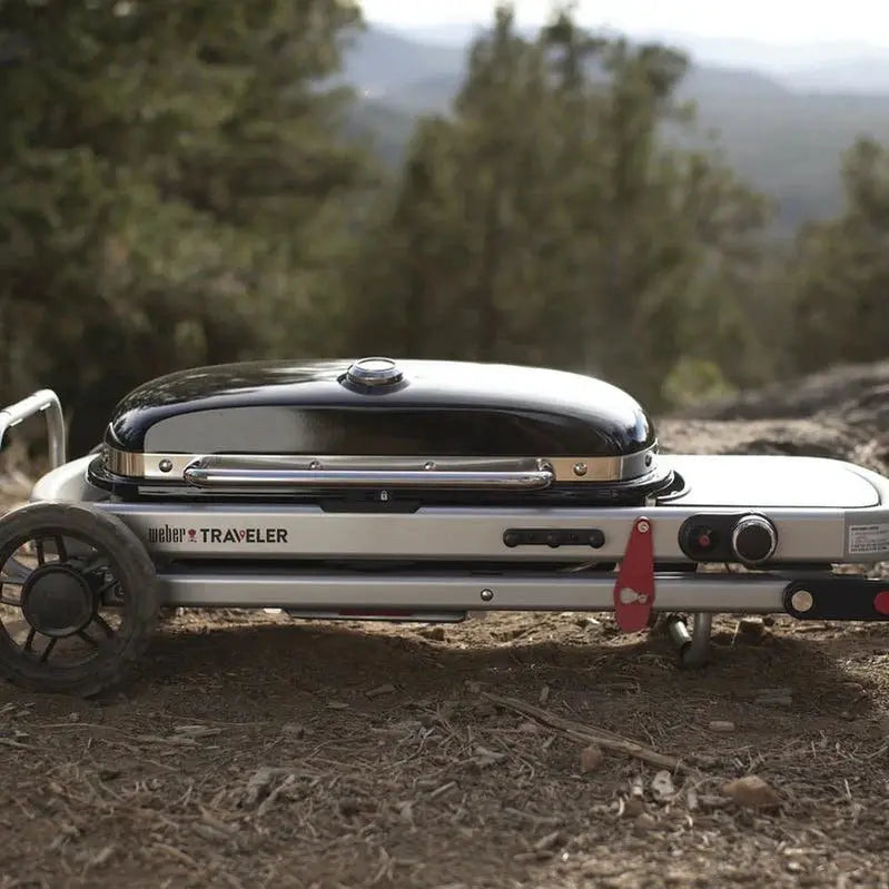 Weber Traveler Portable Propane Gas Grill - 20 lb, 43.6 W