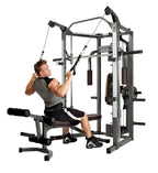 Marcy Full Body Home Exercise Gym, Gray/Brown, 98 x 59 x 82 Inches