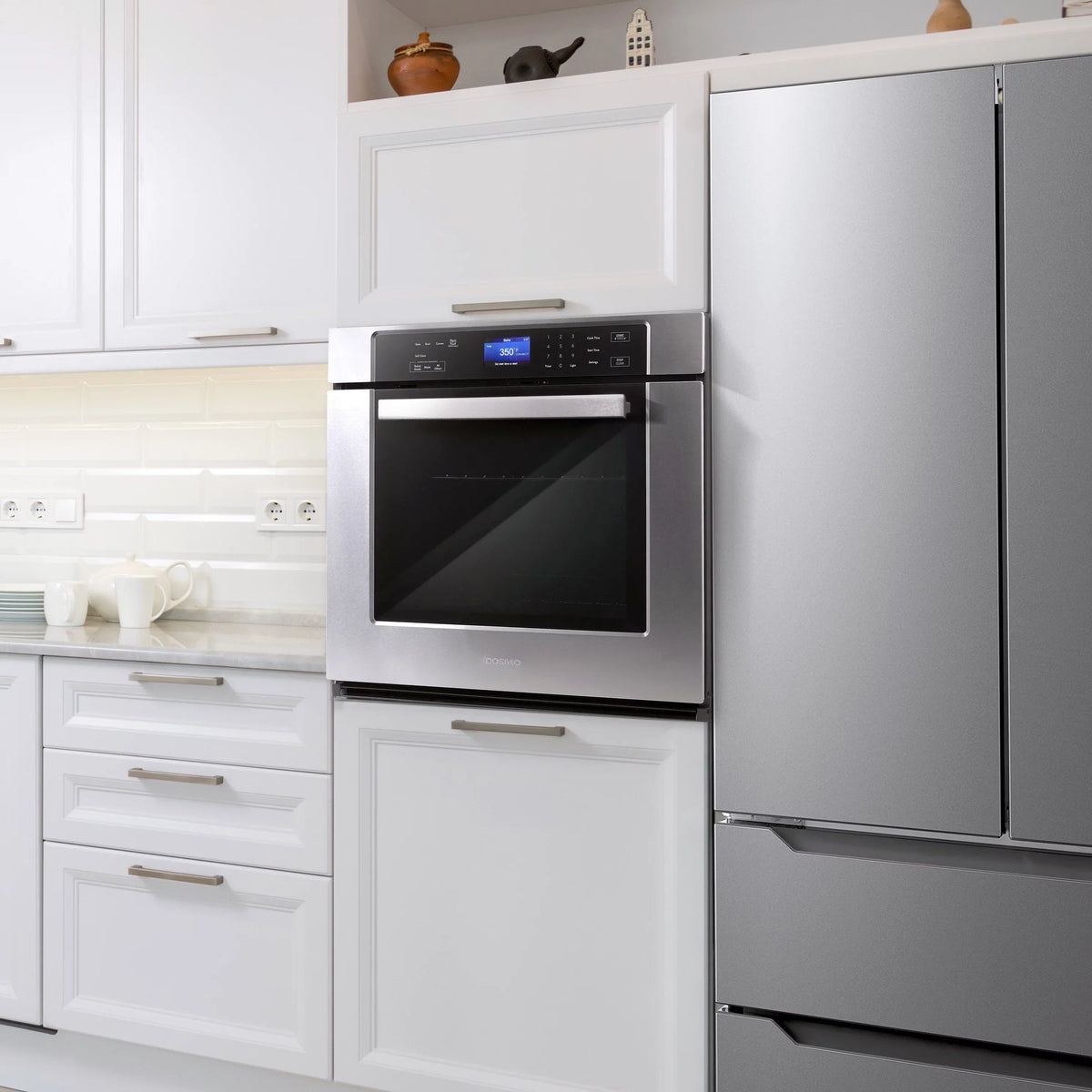 30 in. 5 cu. ft. Single Electric Wall Oven With True European Convection And Self Cleaning In Stainless Steel