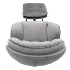 Velvet Swivel Accent Chair With Ottoman Set, Pink, 31.73 x 33.5 x 33.78 Inches