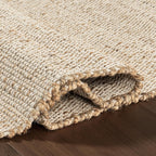 nuLOOM Elfriede Hand Woven Area Rug, 9x12, Natural, Jute And Cotton