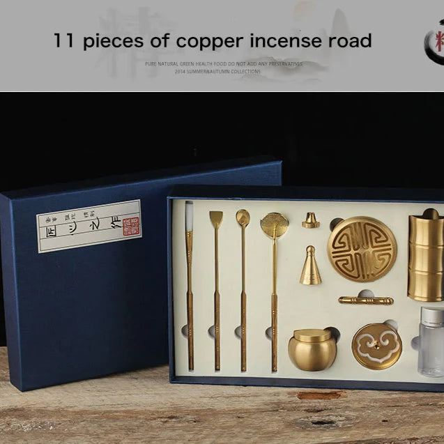 Powder Incense Burner Brass Tools Kit