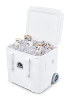 Igloo 52 QT 5-Day Marine Ice Chest Cooler With Wheels, White