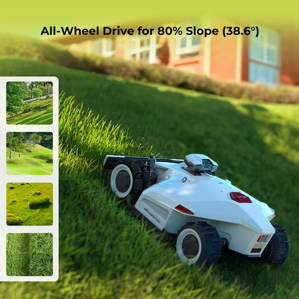 LUBA Robot Lawn Mower, 2024 Version, 1.25 Acres, 1.0-2.7 in Cut Height - 2 AWD 5000