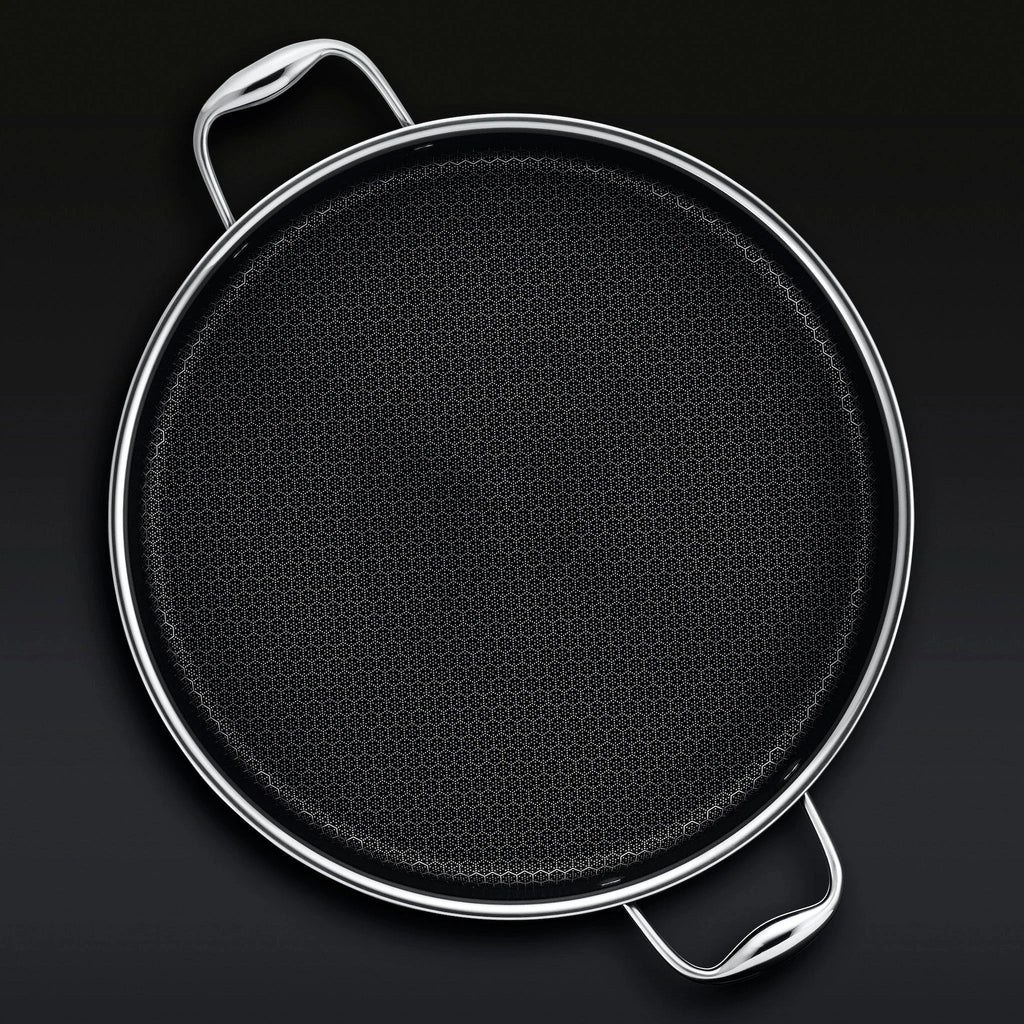 HC Cookware Hybrid Deep Saute Pan/Chicken Fryer With Lid, 7-Qt