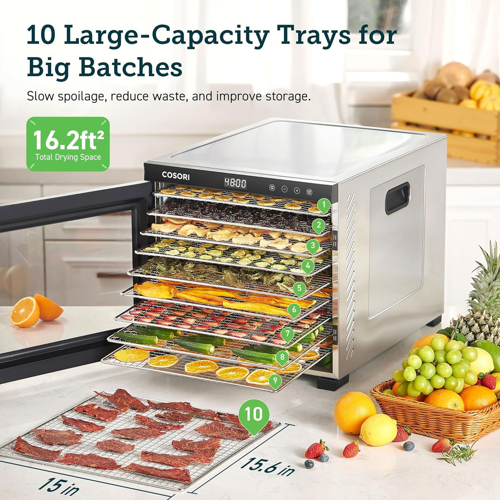 COSORI Food Dehydrator With 6.5 Inch Drying Space, 600W