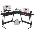 L-Shaped Gaming Computer Desk With Removable Monitor Stand, 51.3 in x 19.8 in x 29 in