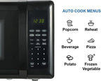 Compact Countertop Microwave Oven, 0.7 Cu. Ft., 700W, Black