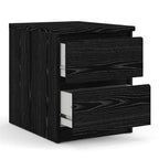 Home Square 2 Piece Furniture Set With Platform Full Bed And 2 Drawer Nightstand