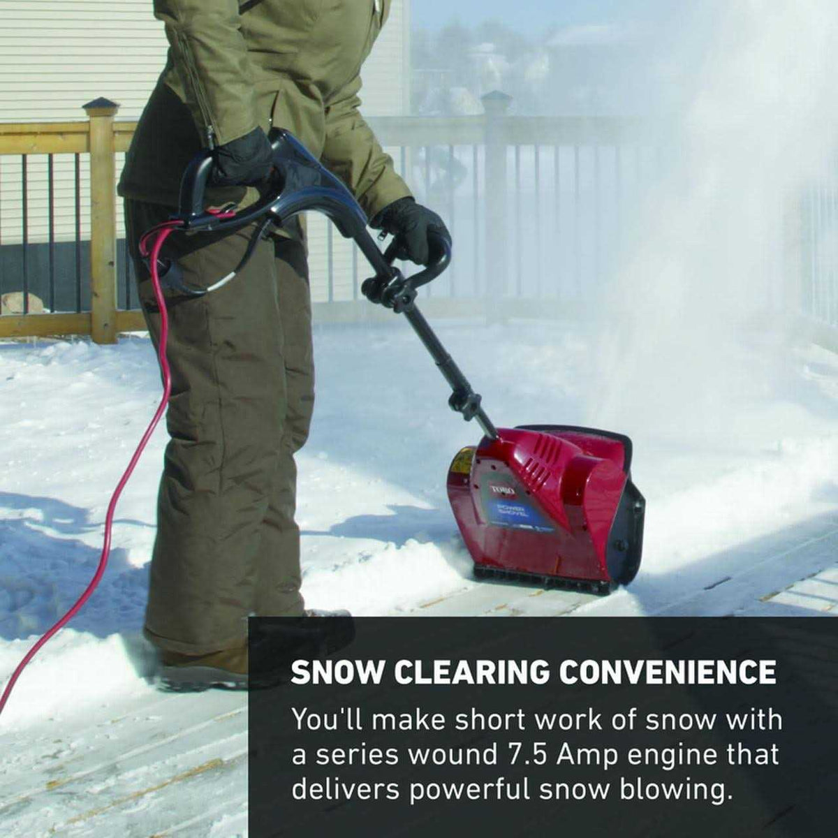 Toro Electric Power Shovel Snow Blower, 12 in - 38361