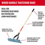 Craftsman Thatching Rake 15-in Steel Head With 54-in Hardwood Handle - CMXMLBA2200