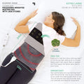 Sharper Image Calming Heat Jade Stone Massaging Weighted Heating Pad, 12 in x 24 in, 4 lbs