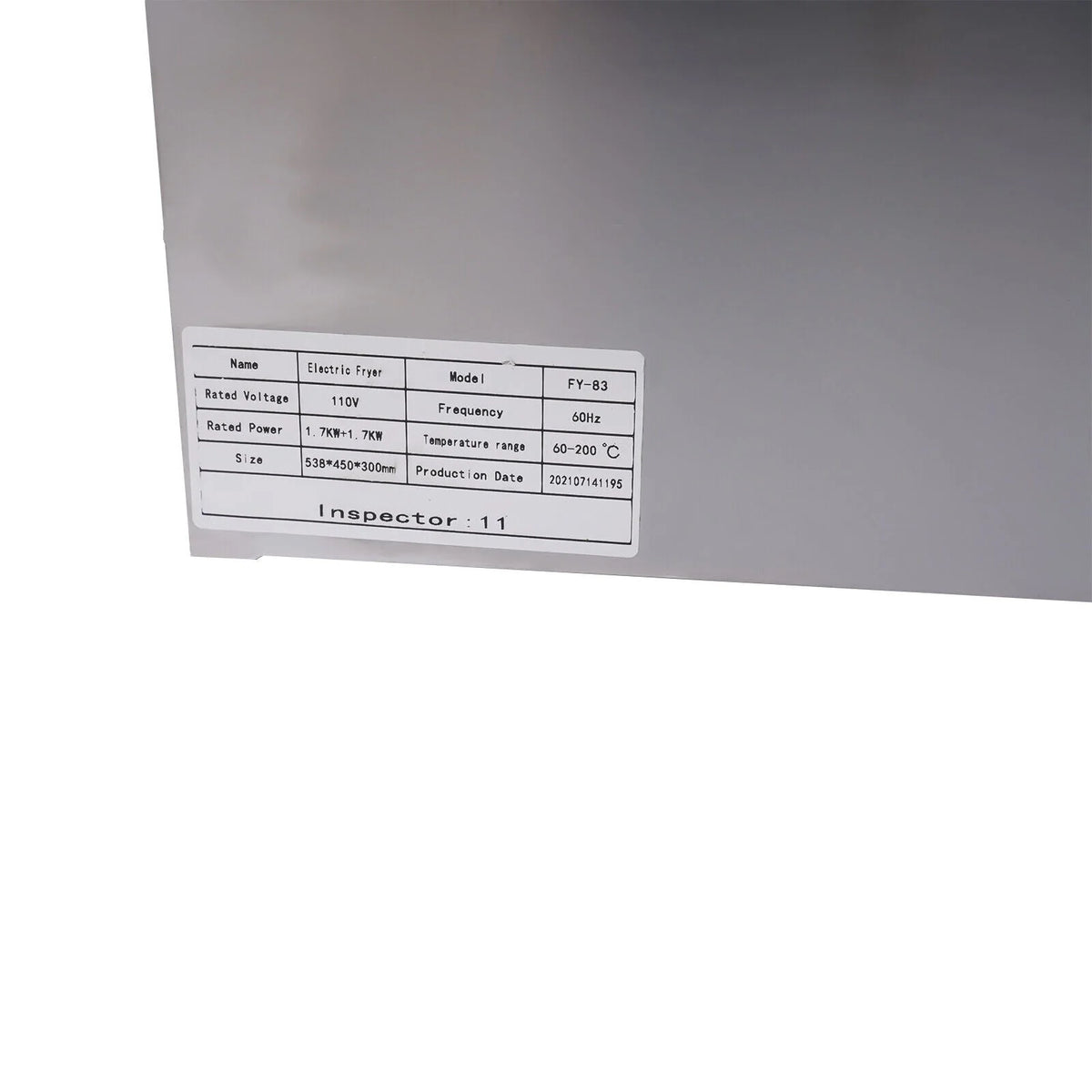 Commercial Electric Deep Fryer, 5000W, 12L Single Tank, Stainless Steel Fry Basket