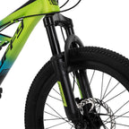 Huffy 20-inch Oxide Boys Mountain Bike, Lime / Blue