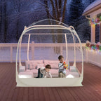 TABU Pop Up Bubble Sports Tent, Clear, 10 x 10 ft, 6-7 People