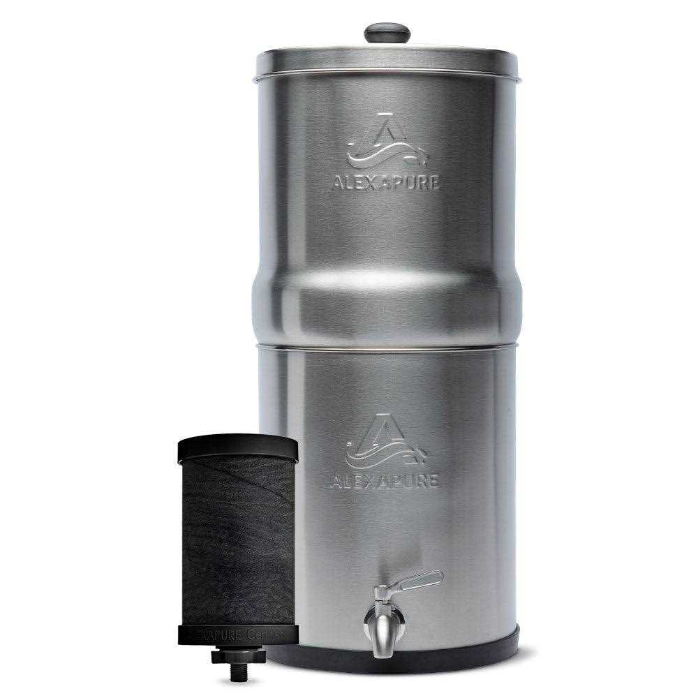 Alexapure Pro Gravity Water Filtration System, 2 1/4 Gallons - Pro