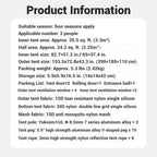 Naturehike Baluosi UL Ultralight Tunnel Hiking Tent, 15D, 2/3 Person, Olive Green - CNK2450WS036