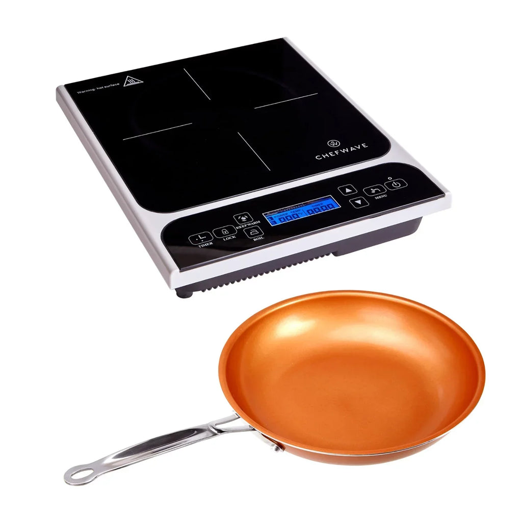 ChefWave Portable Induction Cooktop, 1800W, 10in Fry Pan