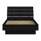Home Square 2 Piece Furniture Set With Platform Full Bed And 2 Drawer Nightstand