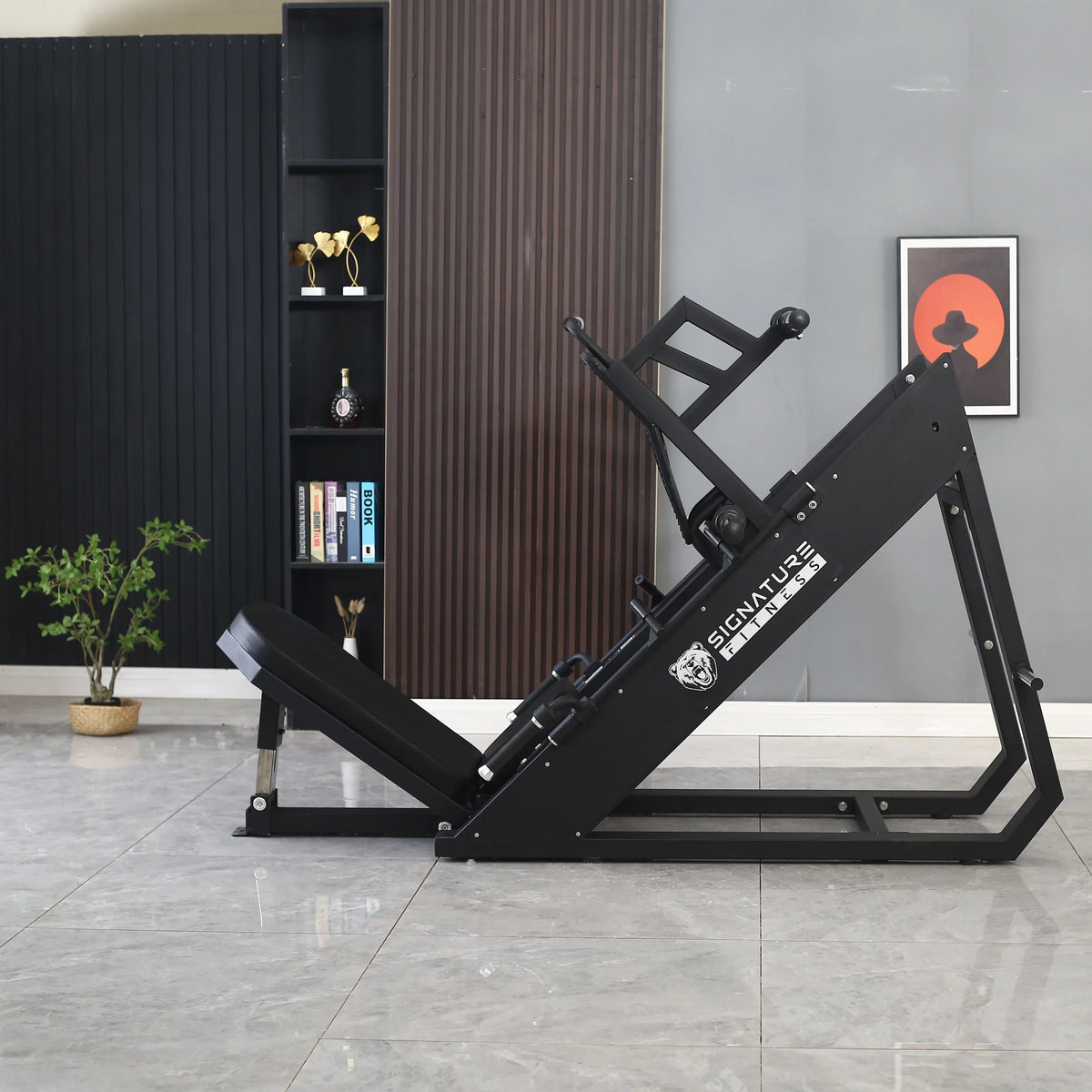 BalanceFrom Plate Loaded Adjustable Leg Press Machine With Extra Plate Storage, 1000-Pound Capacity - SF-L2