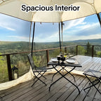 Alvantor Screen House Camping Instant Canopy 12 ft x 12 ft - Beige