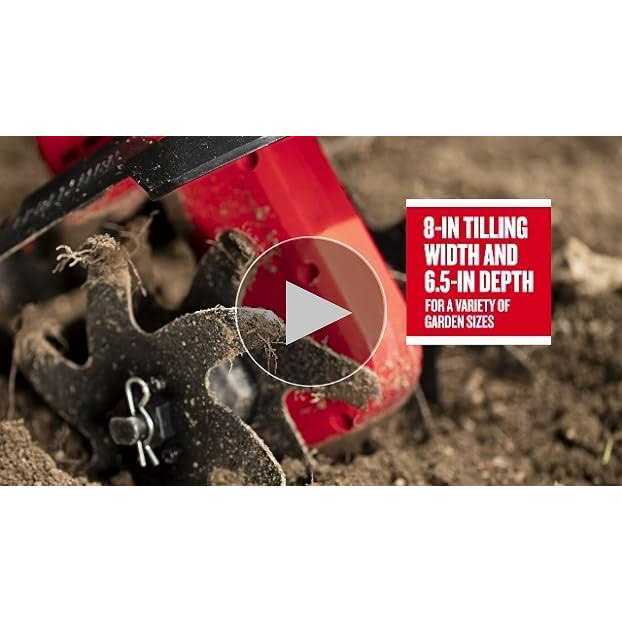 CRAFTSMAN V20 Cordless Tiller/Cultivator, 8-in Tilling Width, 6.5-in Tilling Depth
