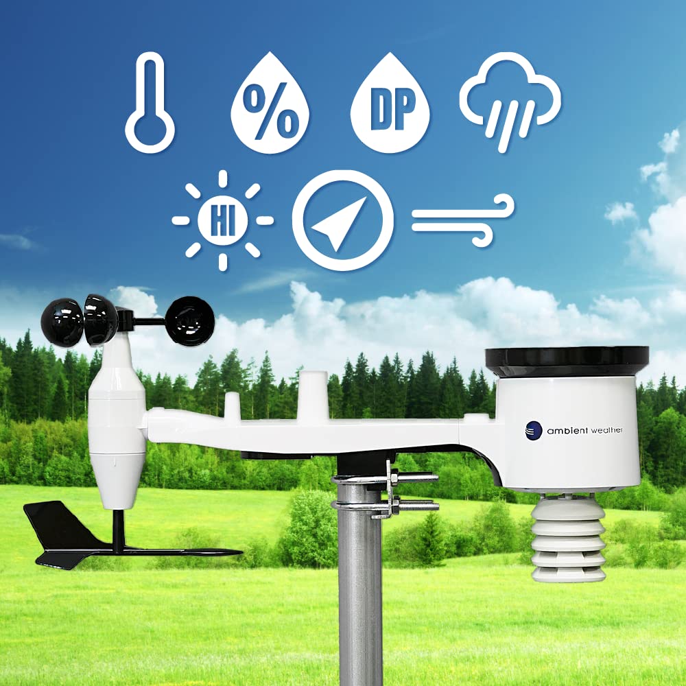 Ambient Weather WiFi Weather Station With Remote Monitoring And Network Access - WS-1965