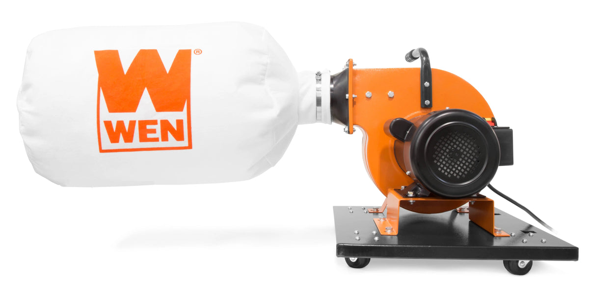 WEN Rolling Dust Collector With 7.4-Amp Induction Motor, 15-Gallon Bag