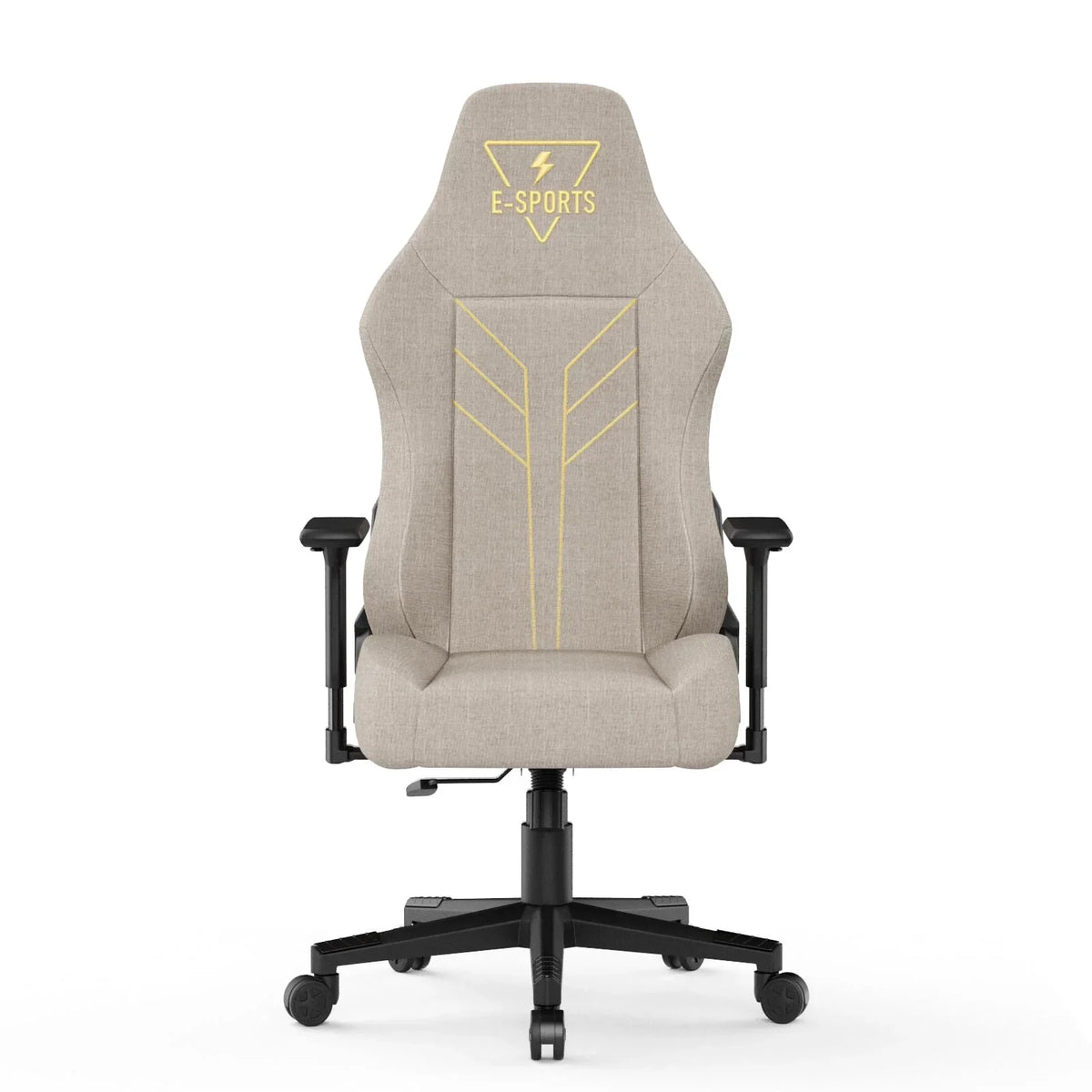 Bigzzia High Back Ergonomic Gaming Chair With 3D Armrests, Beige
